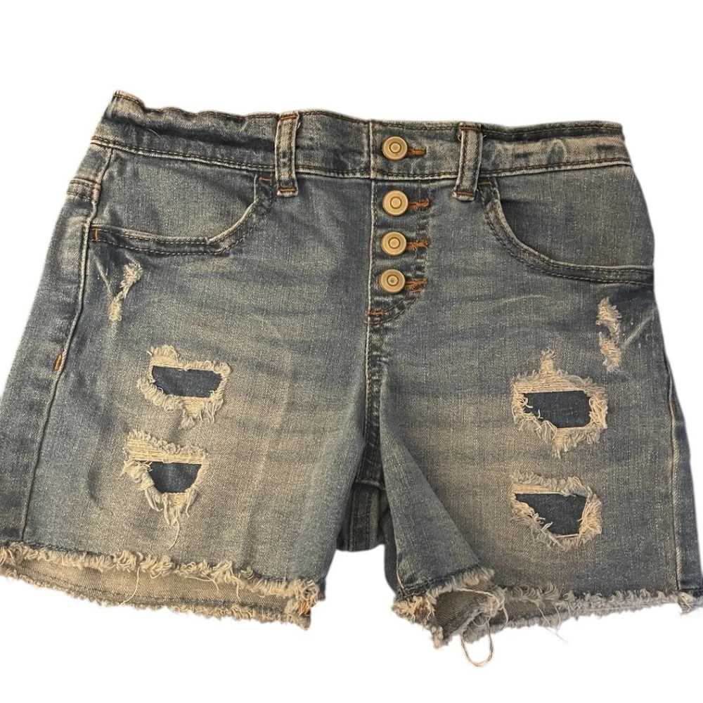 Girls Wonder Years‎ Denim Shorts 2 Pair  Size 7/8